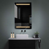 Specchio LED Verticale | Controllo tramite interruttore a muro | Luce bianca calda - Reyze Serie Salono Modello 4